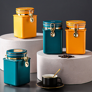 MEIMOKA Plastic Coffee Canister Sealed Jar